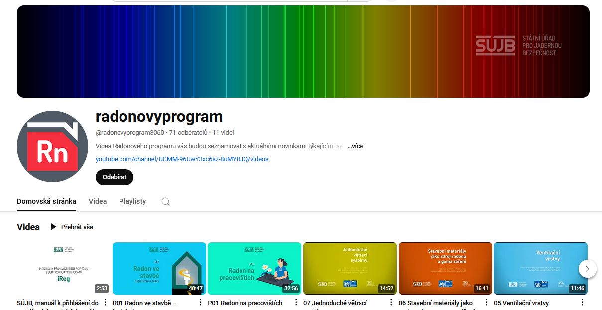 Ilustrační obrázek - náhled You Tube stránky @radonovyprogram3060